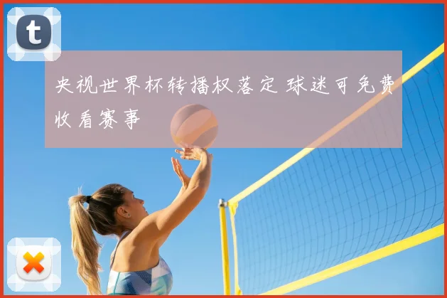 央视世界杯转播权落定 球迷可免费收看赛事